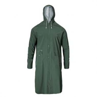 Płaszcz przeciwdeszczowy z kapturem zielony